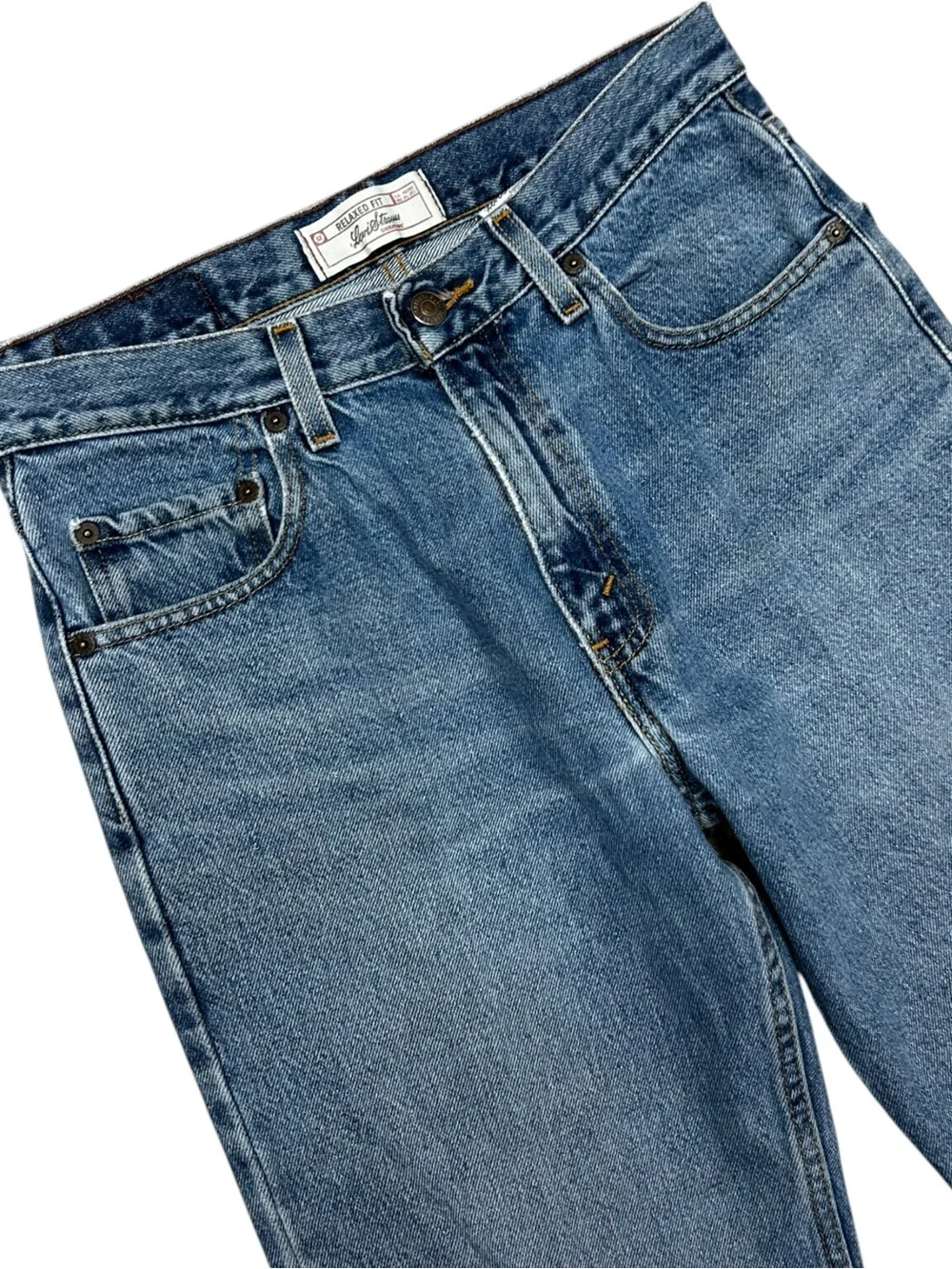 Vintage Levi’s Signature Relaxed Fit W30 L30 Light Wash Distressed Denim Jeans
